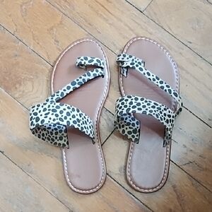 Leopard Print Women's Sandals Size 5 1/2